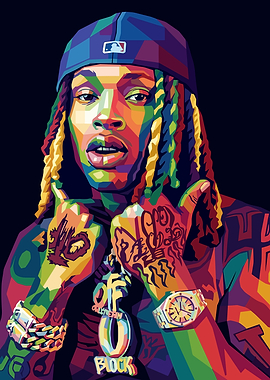 King Von Pop Art Portrait