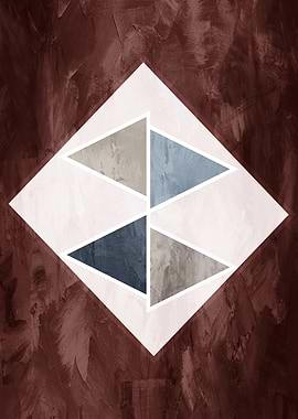 Geometric Diamond Abstract Art