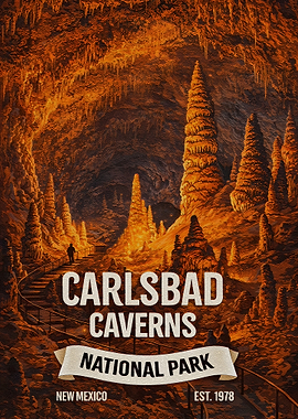 Carlsbad Caverns National Park Poster