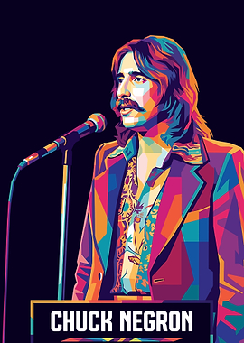 Chuck Negron Pop Art Portrait