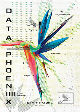 Data Phoenix Synth Nature Poster