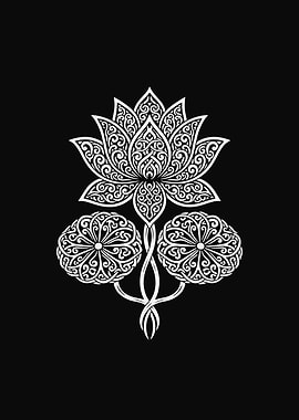 Mystic White Celtic Lotus