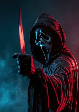 Ghostface Killer with Knife