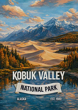 Kobuk Valley National Park Vintage Poster