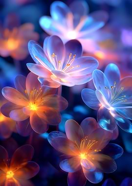 Glowing Ethereal Flowers