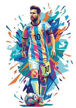 Lionel Messi Pop Art