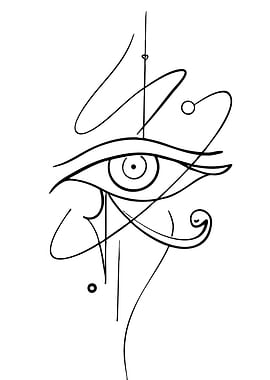 Stylized Eye of Horus Symbol