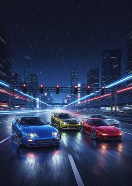Street Racing in the Rain