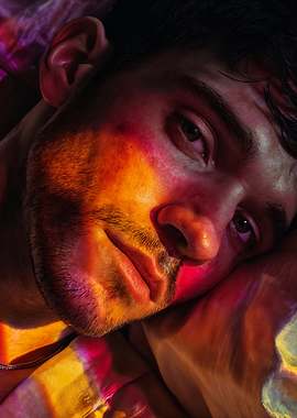 Moody Rainbow Prism Portrait