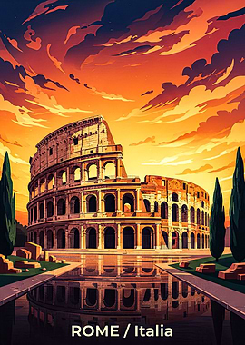Colosseum at Sunset