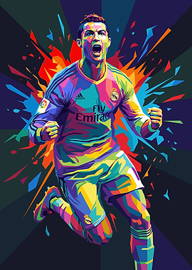 Cristiano Ronaldo Pop Art