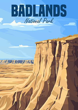Badlands National Park Poster