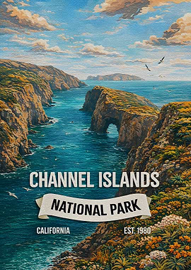 Channel Islands National Park Vintage Poster