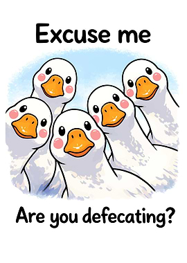 Funny Geese Asking 'Are You Defecating?'