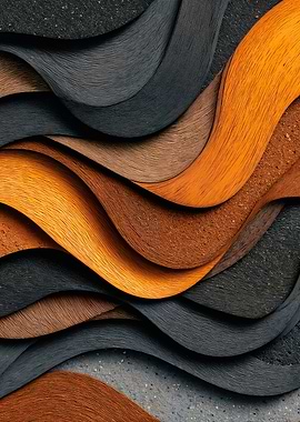 Earthy Abstract Wood Waves