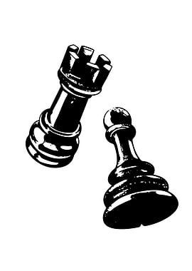 Chess Pieces: Rook and Pawn