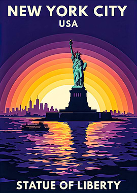 Statue of Liberty New York City Poster