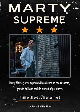 Marty Supreme Movie Poster