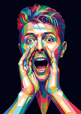 David Bowie Pop Art Portrait