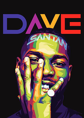 Dave Santan Pop Art Portrait
