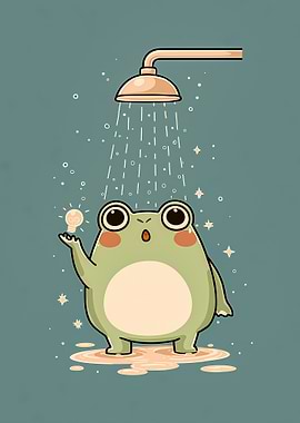 Cute Frog Gets a Shower Idea