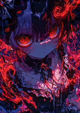 Velrune - Crimson-Eyed Gothic Empress