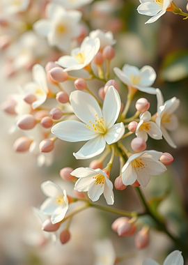 Delicate White Cherry Blossoms