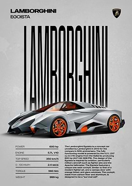 Lamborghini Egoista Concept Car
