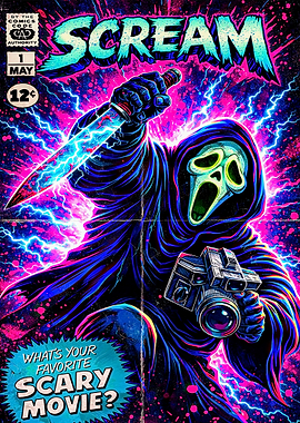 Scream Movie Comic Cover Art