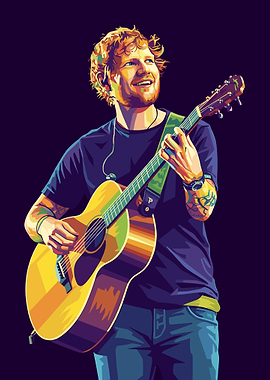 Ed Sheeran Playing Guitar