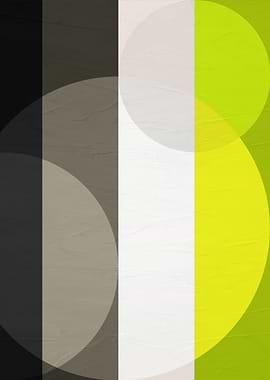 Abstract Geometric Circles and Stripes