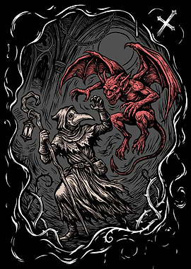 Plague Doctor vs. Demon
