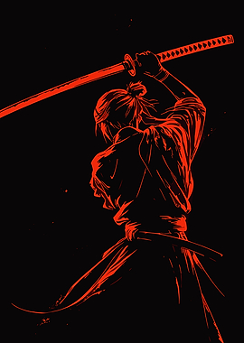 Samurai Warrior with Katana