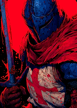 Bloody Knight with Sword