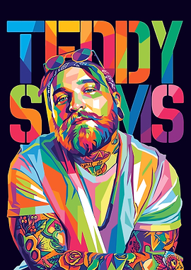 WPAP Portrait of Teddy Swims