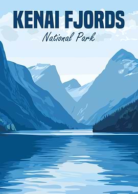 Kenai Fjords National Park Poster