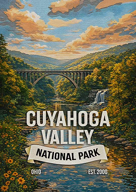 Cuyahoga Valley National Park Vintage Poster