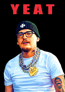 Yeat Portrait with Text