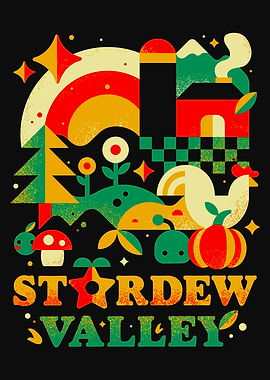 Stardew Valley Geometric Farm Art