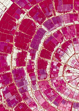 Abstract Pink Salt Ponds Aerial