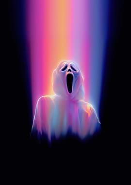 Ghostface with Neon Aurora