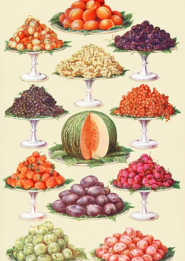 Assortment of Fresh Fruits Displayed