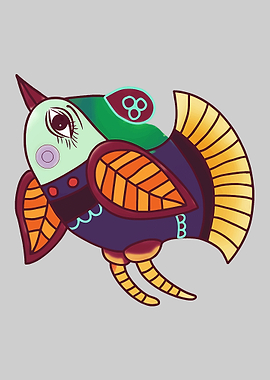 Whimsical Bird Illustration