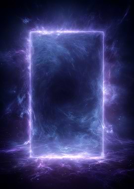 Cosmic Portal with Nebula