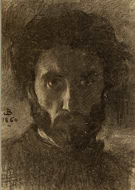 Self-Portrait with Beard and Hat