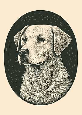 Vintage Dog Portrait