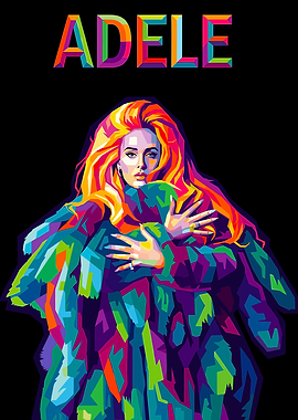 Adele Pop Art Portrait