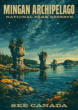 Mingan Archipelago National Park Reserve Poster