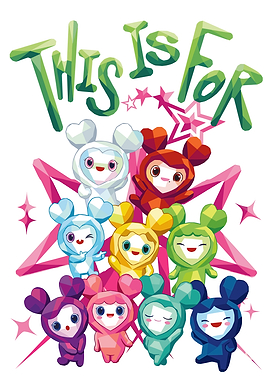 Cute Characters with Text