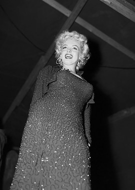 Marilyn Monroe in a sequined dress